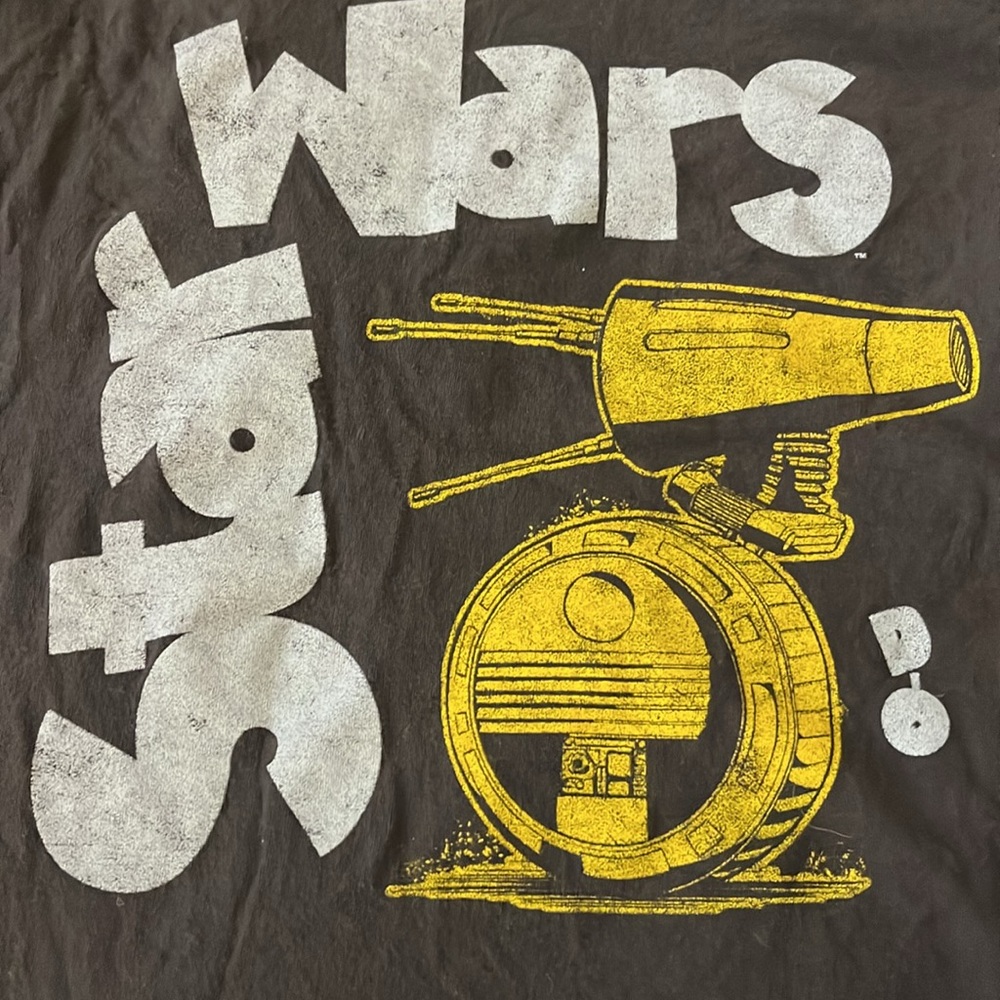 ❤️ 6 for 20 ❤️  Star Wars Dark Gray T-shirt size S - Picture 2 of 4